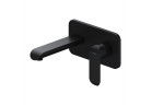 Bateria umywalkowa Omnires Sacramento, podtynkowa, wylewka 178mm, czarny mat