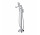 Bateria wannowa wolnostojąca Omnires Sacramento, 2 wyjścia wody, wylewka 230mm, zestaw natryskowy, chrom