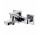 Bateria wannowa Omnires Baretti, natynkowa, 2 wyjścia wody, wylewka 184mm, chrom