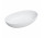 Umywalka nablatowa Omnires Shell M+, 60x35cm, bez przelewu, biały mat