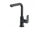 Bateria umywalkowa Kludi Pure&Style, stojąca, sterowanie boczne, wysokość 245mm, obracana wylewka, bez zestawu odpływowego, czarny mat
