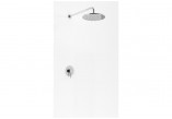 Zestaw prysznicowy Kohlman Axel, podtynkowy, 2 wyjścia wody, deszczownica 20cm, słuchawka 1-funkcyjna, chrom
