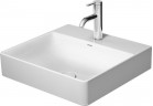 Umywalka meblowa Duravit DuraSquare, 50x47 cm, z otworem na baterię, biała