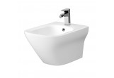 Bidet zawieszany Cersanit Larga Square, 52x35,5cm, otwór na armaturę, biały