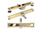 Odpływ liniowy Rea Neo & Pure 700 N Pro Mirror, złoty