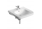 Umywalka wisząca dla niepełnosprawnych Ideal Standard Contour 21, 55x54,5cm, z przelewem, otwór na baterię, biały