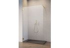 Drzwi prysznicowe walk-in Radaway Essenza Pro 8 Gold, 145x200cm, szkło przejrzyste, profil złoty