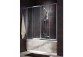 Parawan nawannowy Radaway Vesta DWD 170 cm z drzwiami przesuwnymi, szkło fabric, profil chrom- sanitbuy.pl