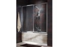 Parawan nawannowy Radaway Vesta DWD 160 cm z drzwiami przesuwnymi, szkło fabric, profil chrom