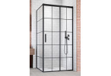 Ścianka boczna S1 70 lewa Radaway Idea Black KDJ Factory, przejrzysta, 700x2000mm, profil czarny