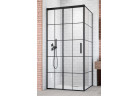 Drzwi kabiny prysznicowej Radaway Idea Black KDJ Factory, lewe, 160cm, przesuwne, szkło przejrzyste, profil czarny