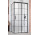 Drzwi kabiny prysznicowej Radaway Idea Black KDJ Factory, prawe, 140cm, przesuwne, szkło przejrzyste, profil czarny