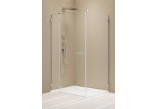Front kabiny prysznicowej Radaway Arta KDJ II, lewy, 100x200cm, szkło przejrzyste, profil Chrome+