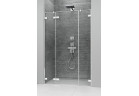 Dzwi prysznicowe do wnęki Radaway Arta DWJS, lewe, 140x200cm, szkło przejrzyste, profil Chrome+