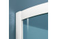 Kwadratowa kabina prysznicowa Radaway Classic C, 90x90cm, rozsuwana, szkło grafitowe, profil biały