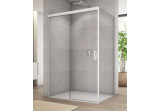 Ścianka boczna kabiny prysznicowej Sanswiss Cadura CAS2+CAST, 90x200cm, szkło przejrzyste, profil biały