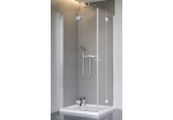 Drzwi prysznicowe lewe Radaway Nes 8 KDD B 90, składane, 900x2000mm, szkło przejrzyste, profil chrom