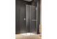 Drzwi rozsuwane do wnęki Radaway Furo DWD 160, ze ściankami, 160x200cm, szkło przejrzyste, profil chrom