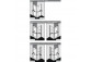 Drzwi lewe kabiny narożnej Kermi Liga, wahadłowo-składane, 785-810mm, profil srebro wysoki połysk