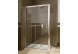 Ścianka boczna do kabin prysznicowych Radaway Premium Plus DWJ+S, 800x1900mm, szkło fabric, profil chrom