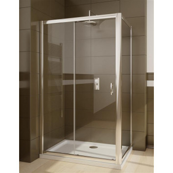 Ścianka boczna S 100 do kabin prysznicowych Radaway Evo DW, 1000x2000mm, szkło przejrzyste, profil chrom