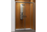 Drzwi prysznicowe do wnęki Radaway Premium Plus DWD 180, uniwersalne, 1775-1815mm, szkło fabric, profil chrom