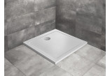 Brodzik akrylowy Radaway Doros C kwadratowy 100x100 cm, stone white
