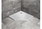 Brodzik pięciokątny Radaway Doros PT, 80x80cm, akrylowy, stone white