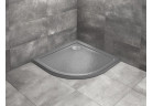 Brodzik akrylowy półokrągły Radaway Doros A ,80x80cm, stone antracytowy