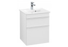 Szafka podumywalkowa Villeroy&Boch Venticello, 466x590x400mm, uchwyty białe, biały mat