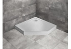 Brodzik pięciokątny Radaway Doros PT Compact, 90x90cm, akrylowy, stone biały