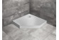Brodzik prostokątny Radaway Doros F Compact, 140x80cm, akrylowy, stone biały