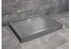 Brodzik prostokątny Radaway Doros D Compact, 90x80cm, akrylowy, stone antracytowy