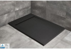 Brodzik prostokątny Radaway Teos F, 120x80cm, konglomerat marmurowy, czarny