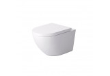 Miska WC wisząca Massi DECOS Duro, deska woolnoopadająca, biały