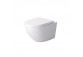 Miska WC wisząca Massi Decos Rimless, deska woolnoopadająca slim, biały