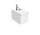Bidet podwieszany Roca Inspira Square, 56x37cm, powłoka SUPRAGLAZE®, biały