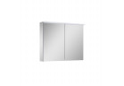 Szafka wisząca z lustrem Elita Premium, 80cm, 2 drzwiczki, 4 szklane półki, panel LED, szary