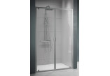 Drzwi prysznicowe do wnęki Novellini Lunes 2.0 B, 90-96cm, szkło przejrzyste, profil srebrny