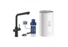 Zestaw Grohe red duo wylewka i bojler w rozmiarze M, czarny