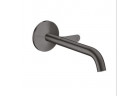 Bateria umywalkowa Axor One Select, ścienna, podtynkowa, wylewka 220mm, czarny chrom szczotkowany