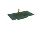 Umywalka meblowa Elita Skappa 80, 81.5 x 46.6 cm, z przelewem, otwór na baterię, forest green mat