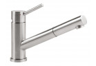 Bateria zlewozmywakowa Villeroy & Boch Como Shower Window, wysokość 215mm, wyciągana wylewka, stal nierdzewna