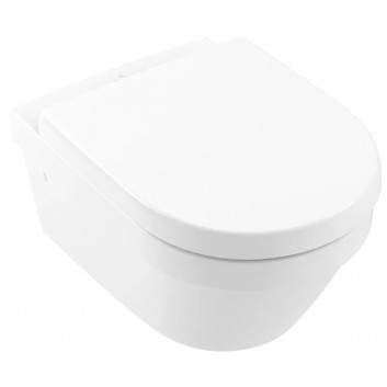 Combi-Pack miska wisząca WC z deską Villeroy & Boch Architectura, 53x37cm, DirectFlush, bezkołnierzowa, Weiss Alpin