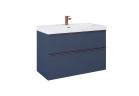 Szafka podumywalkowa wisząca Elita Look, 100cm, 2 szuflady, navy blue mat