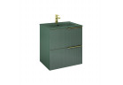 Szafka podumywalkowa Elita Soho, 60cm, 2 szuflady, forest green mat