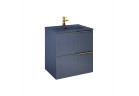 Szafka podumywalkowa Elita Soho, 60cm, 2 szuflady, navy blue mat