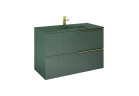 Szafka podumywalkowa Elita Soho, 100cm, 2 szuflady, forest green mat