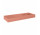 Umywalka wisząca Elita Dimple, 120x46cm, wersja prawa, przelew, marmurowa, terra pink mat