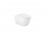 Miska WC wisząca Roca Ona, 53x36cm, Rimless, z deską wolnoopadającą, biały